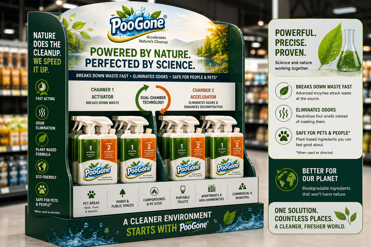 POO GONE retail display artwork
